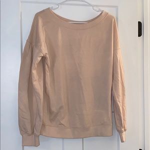 light pink crew neck